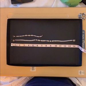 Pearly bracelet and necklace custom made jewelry